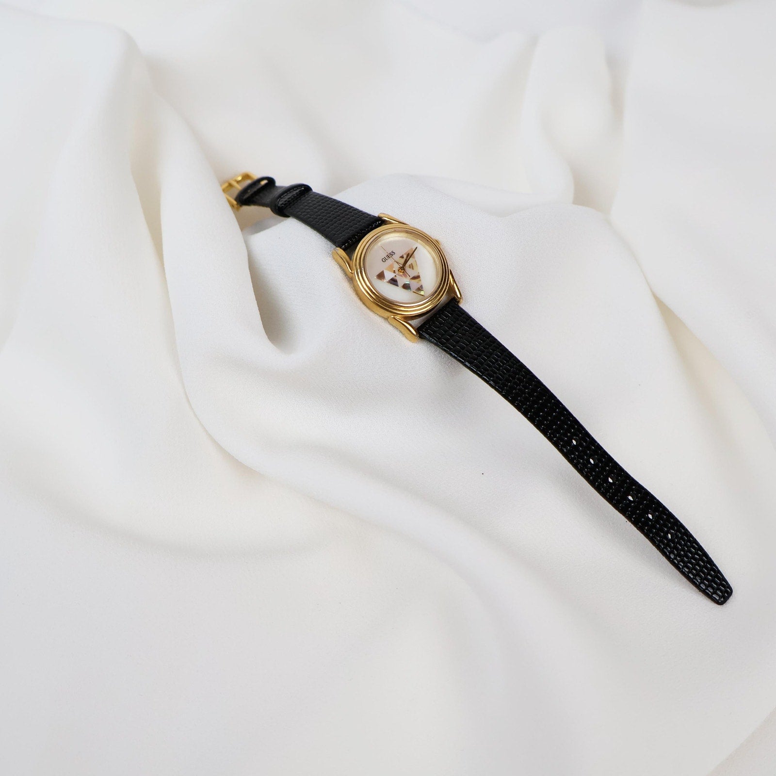 Vintage Leather Strap Guess Watch