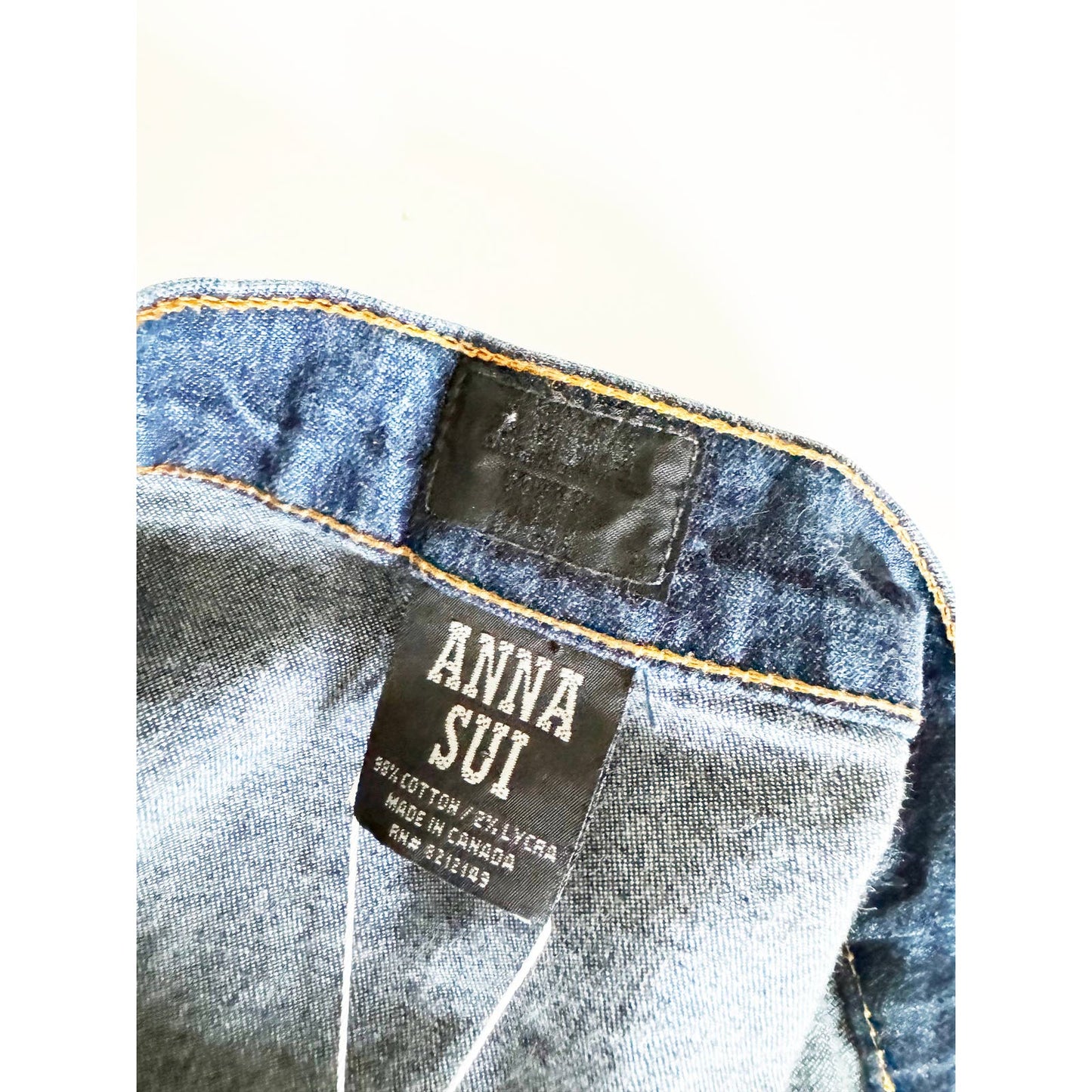 Y2k ANNA SUI Classic Denim Skirt | Size US 6
