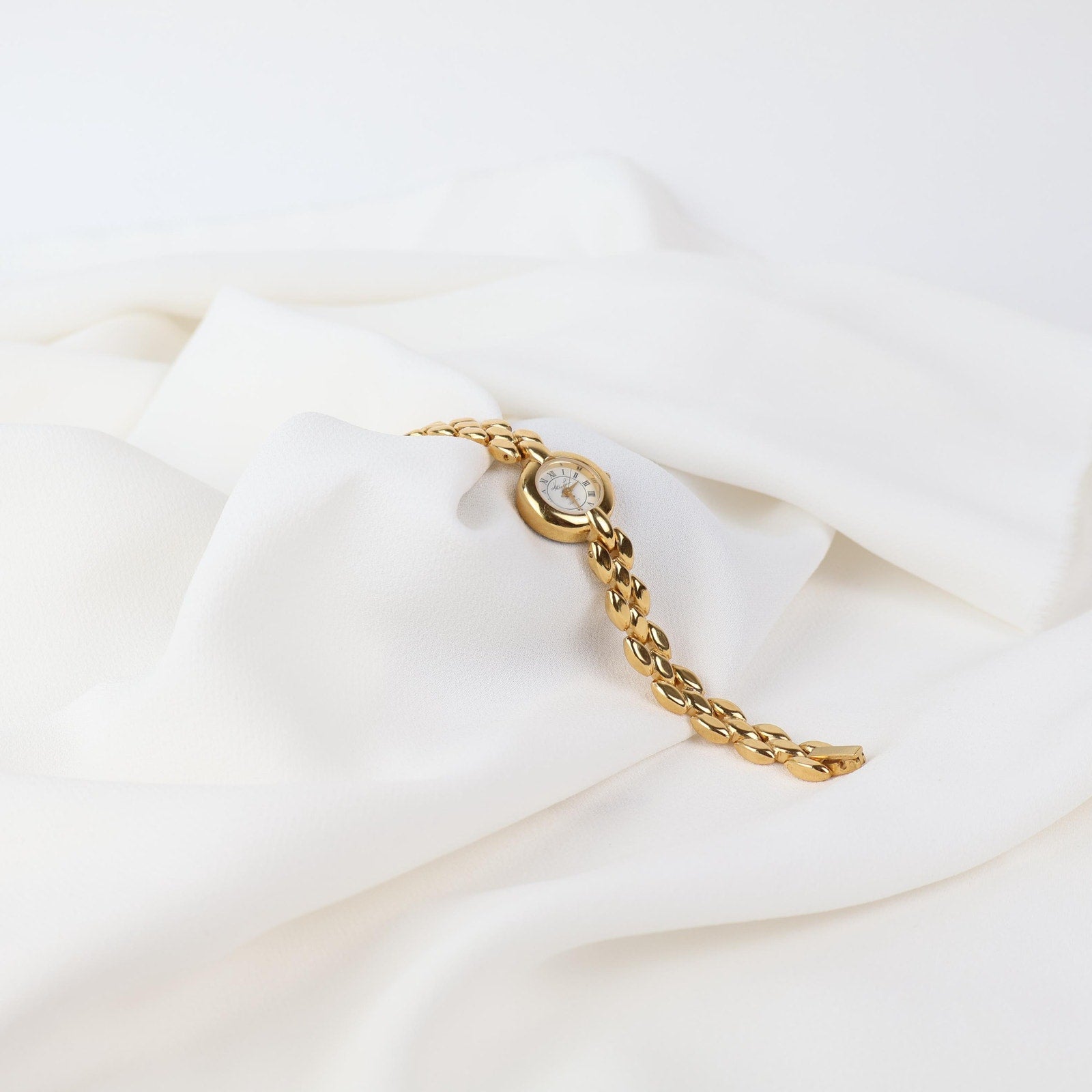 Vintage Gold Tone Kathie Lee Bracelet Watch