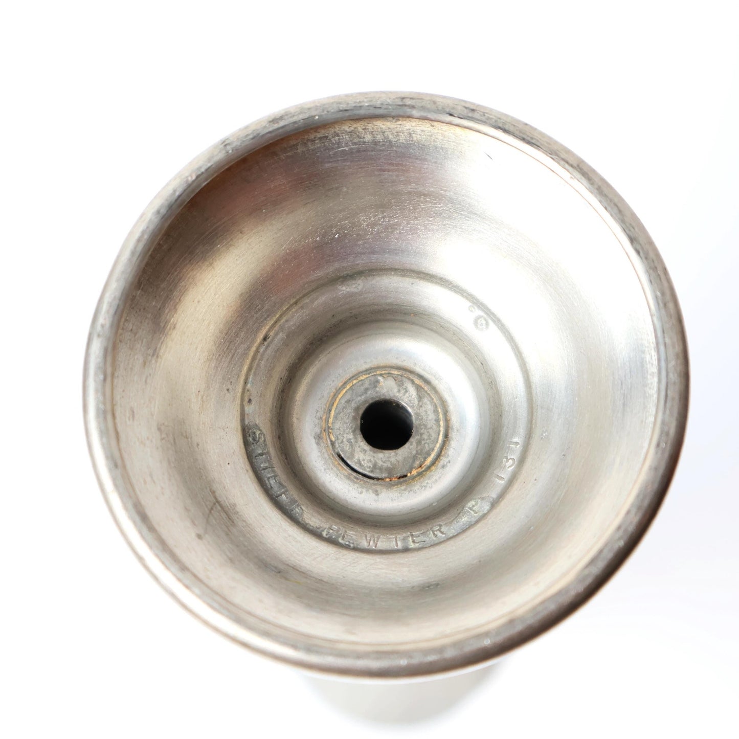 Vintage Pewter Candlestick Holder | Reed & Barton | Antique Brass Decor