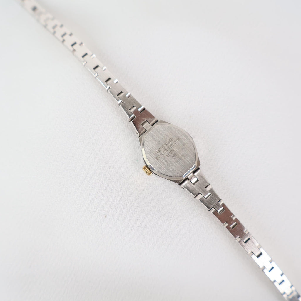 Vintage Two Tone Amitron Watch with a Heart Shaped Face