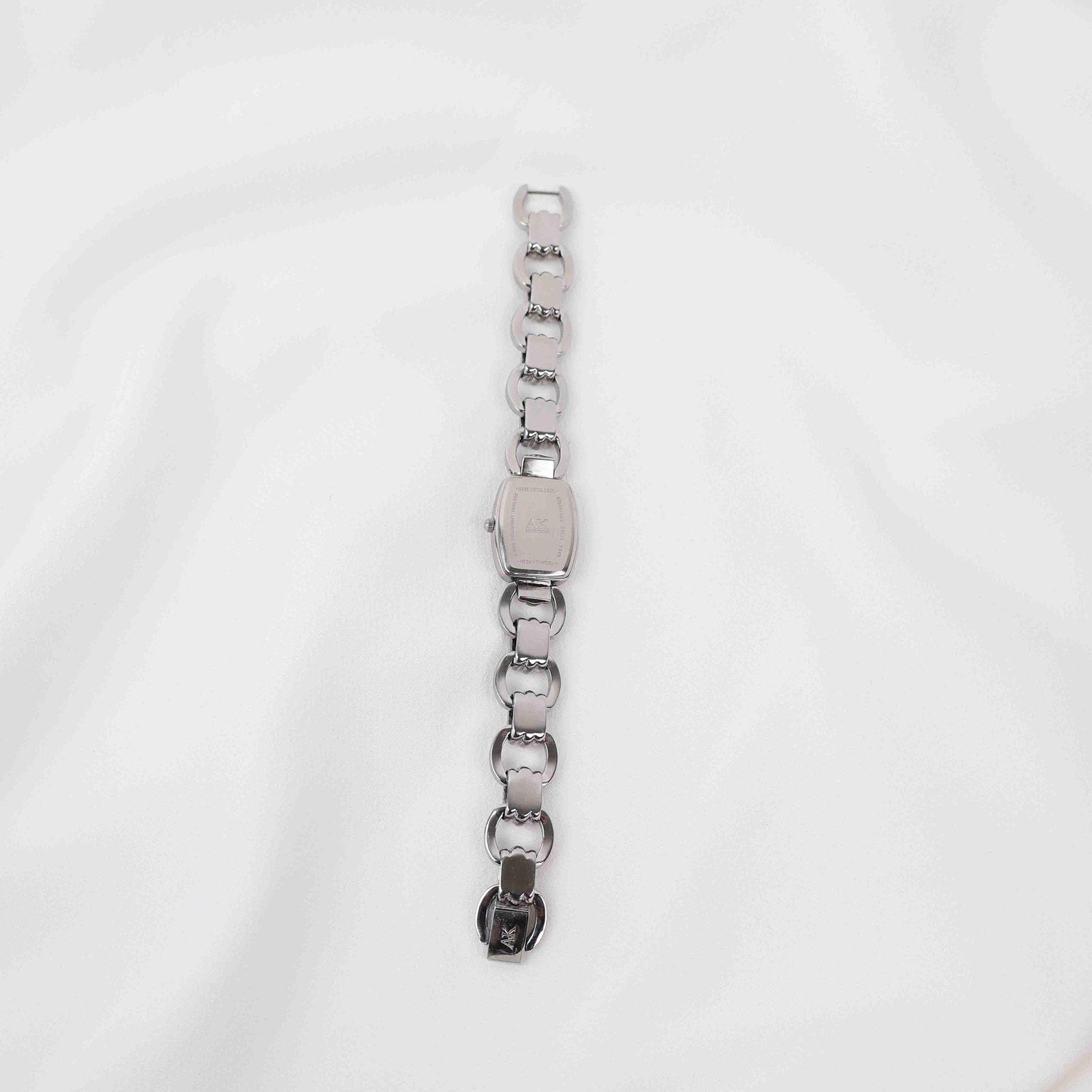Vintage Anne Klein Rectangle Face Watch – Silver Tone Bracelet (Working Battery)