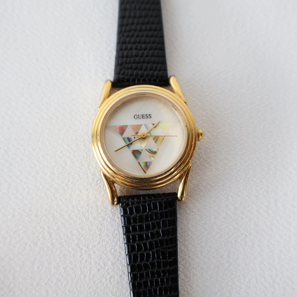 Vintage Leather Strap Guess Watch