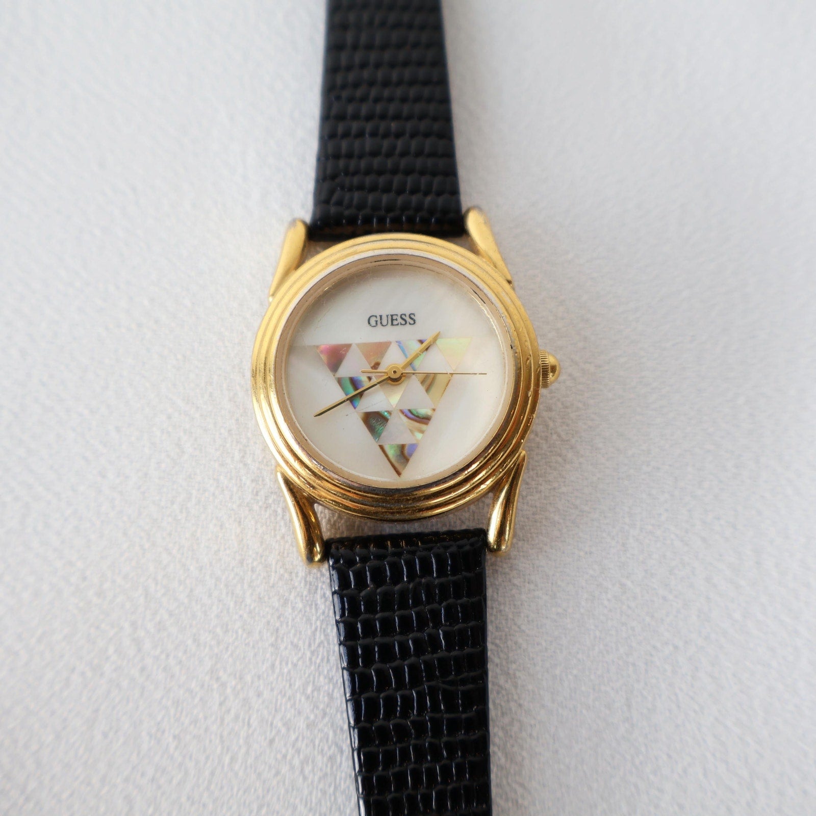 Vintage Leather Strap Guess Watch