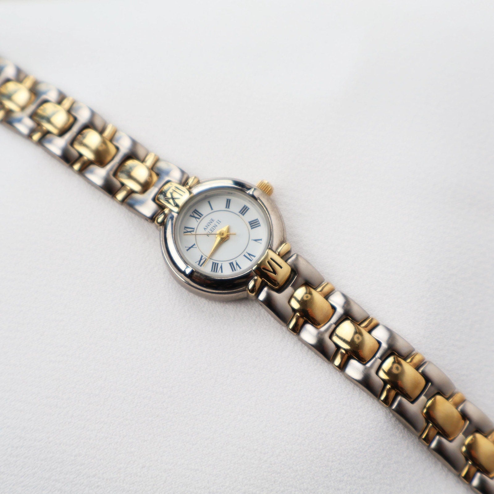 Vintage Two Tone Anne Klein II Small Cocktail Watch