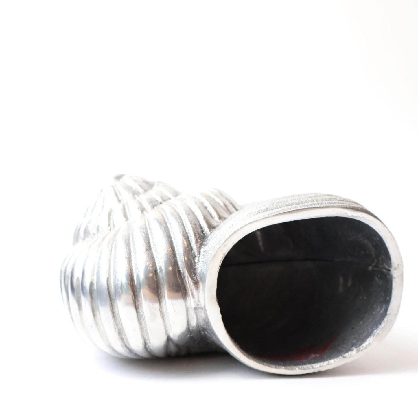 Vintage Large Silver Shell Decor