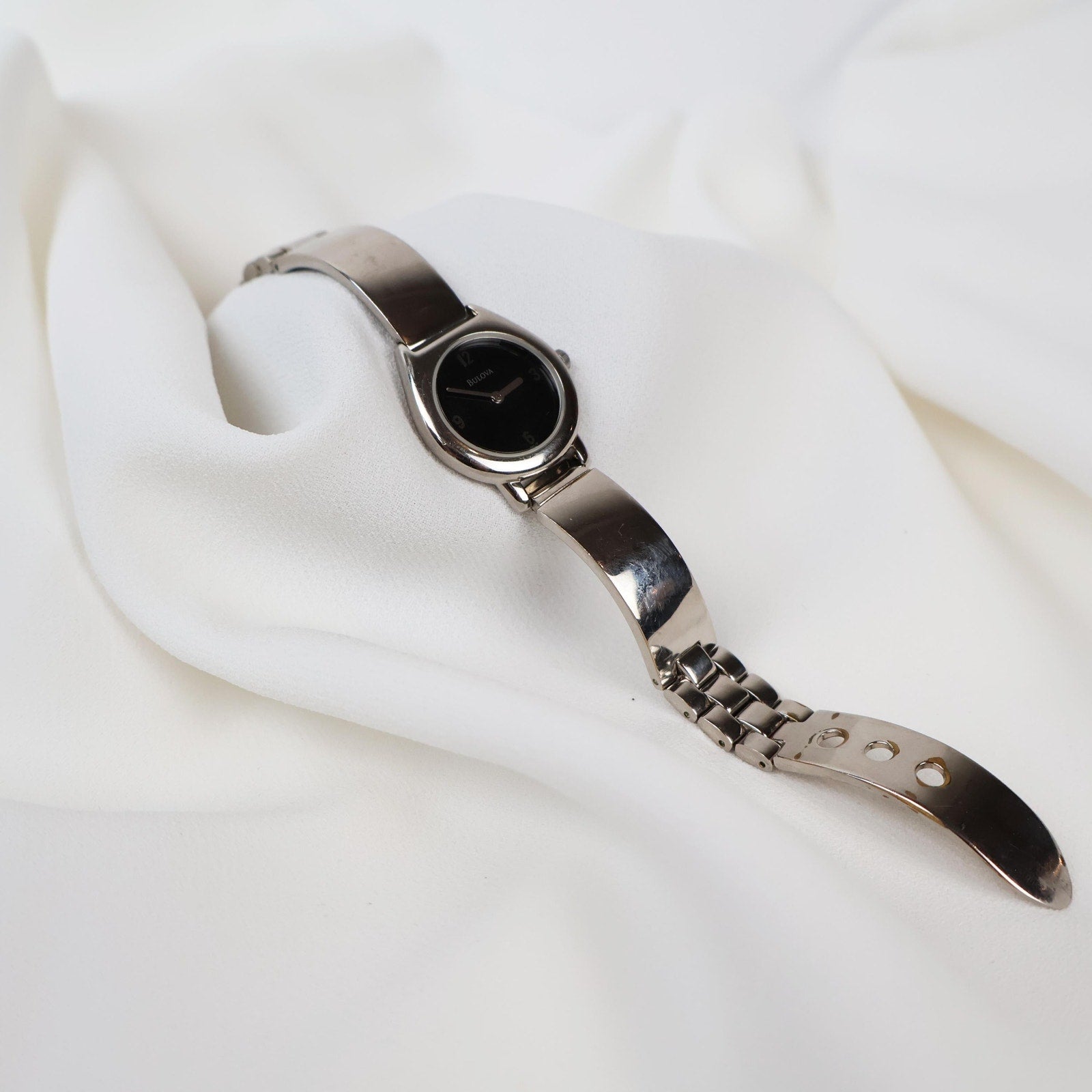 Vintage Silver Bulova Belt Watch
