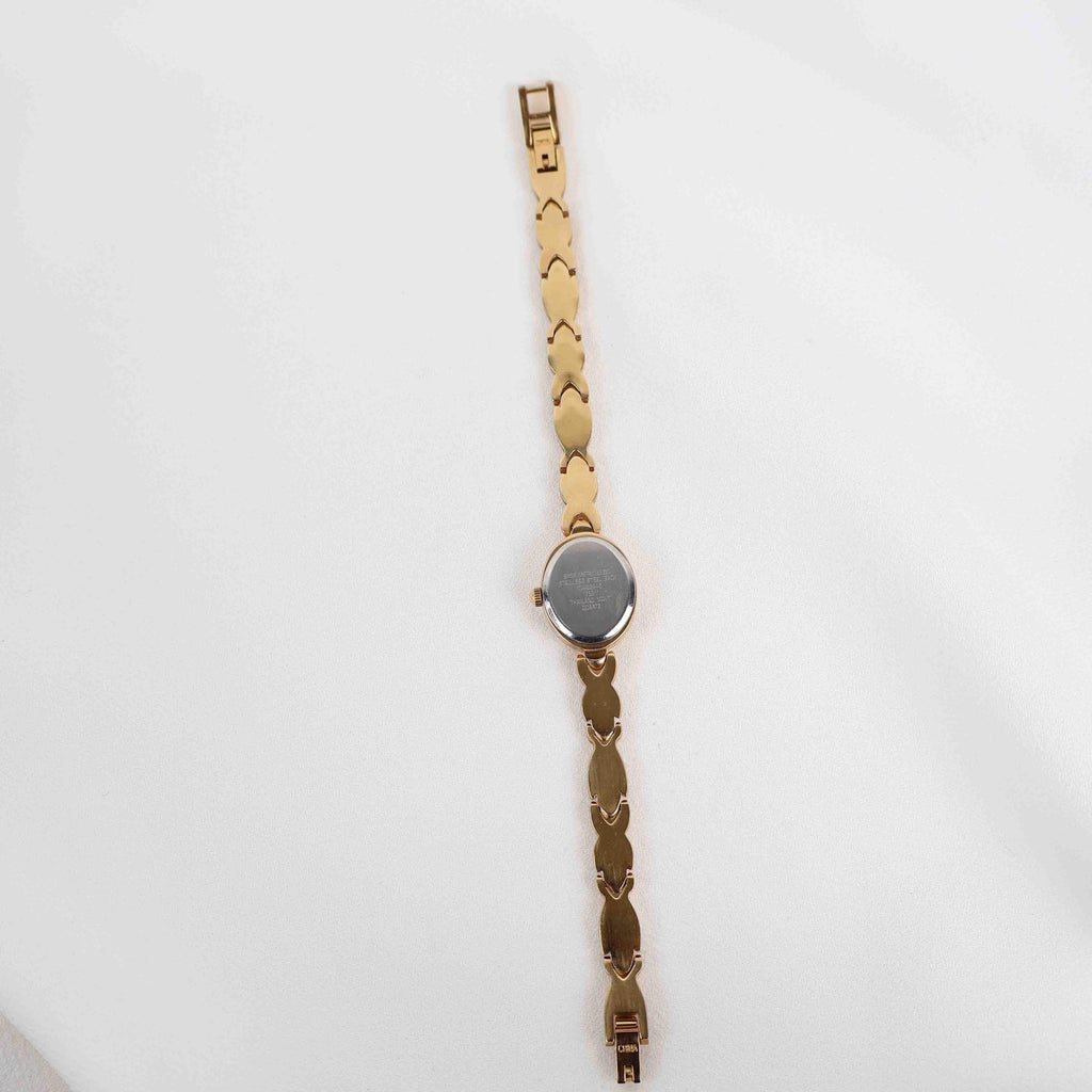 Vintage Seiko Round Face Watch – Gold Tone Rope Style Bracelet (Working Battery)