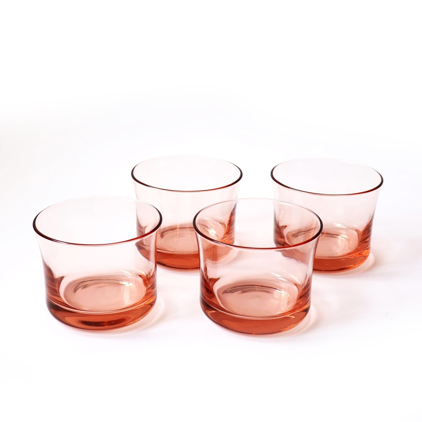 Vintage Pink Cocktail Glass Set