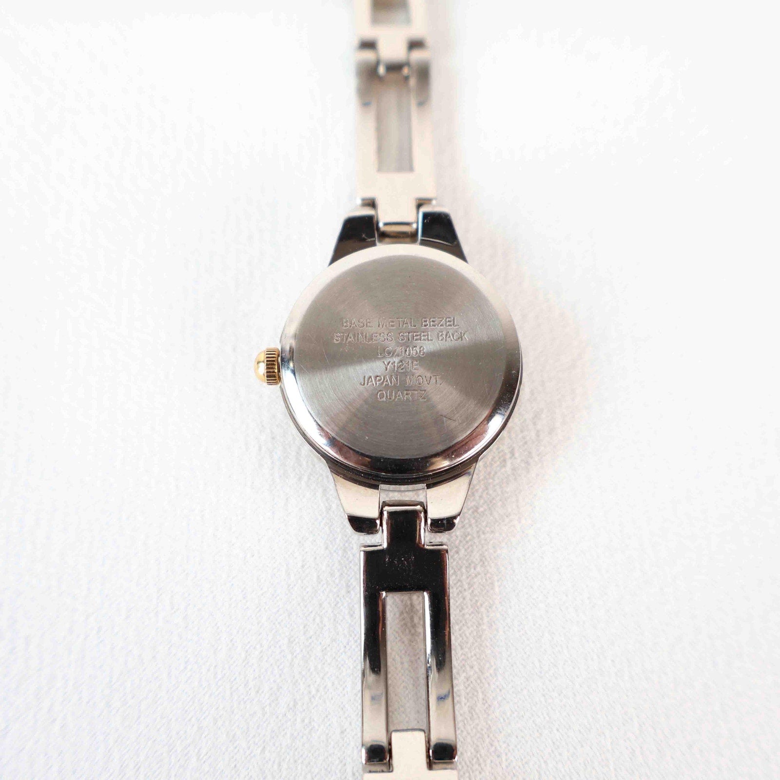 Vintage Two Tone Liz Claiborne Watch with Round Face