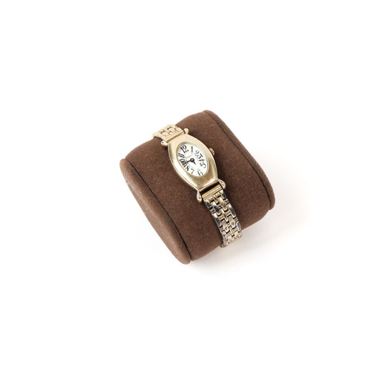 Vintage Gold Watch with Mother of Pearl Face | FOSSIL