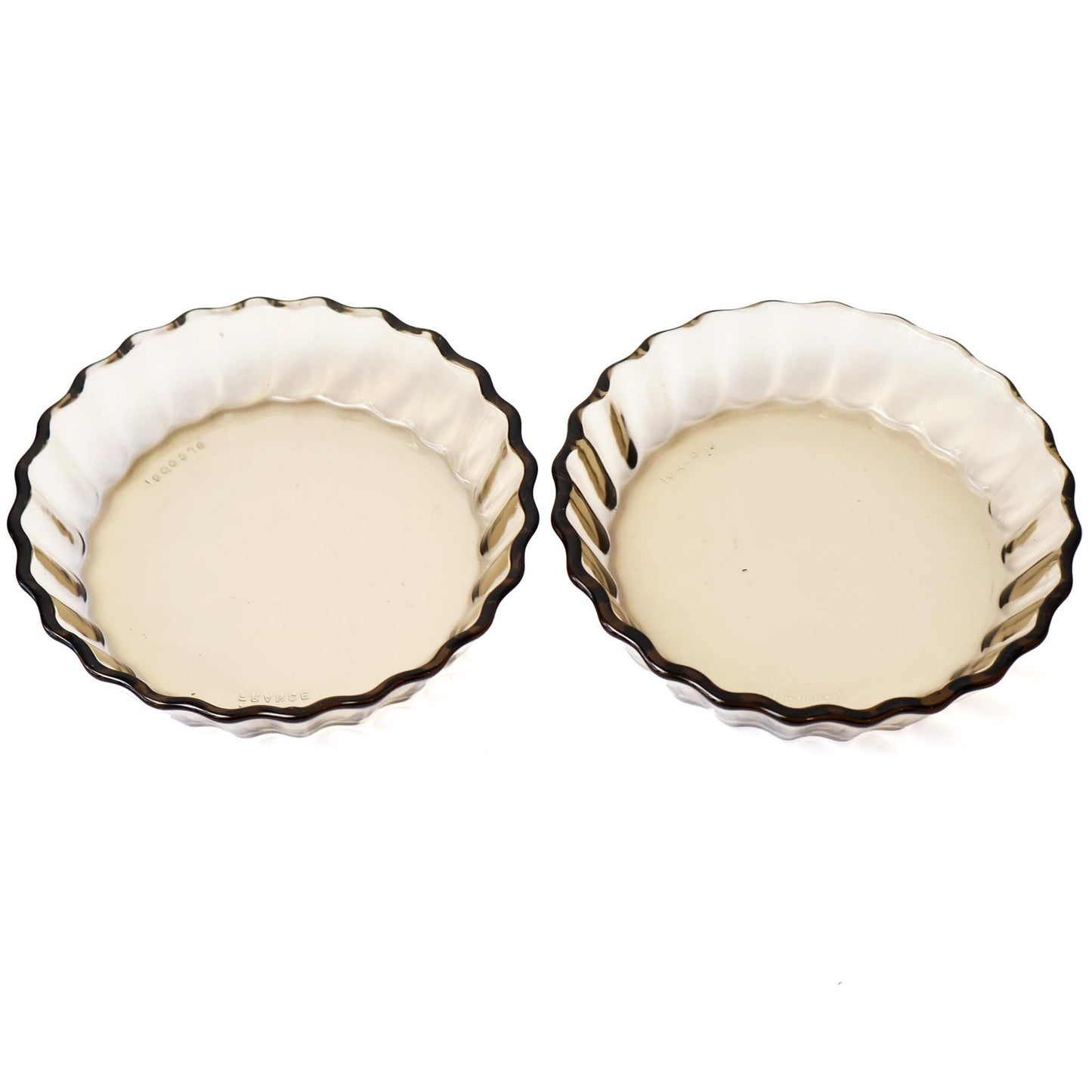 Vintage Brown Glass Bowls: Set of 2