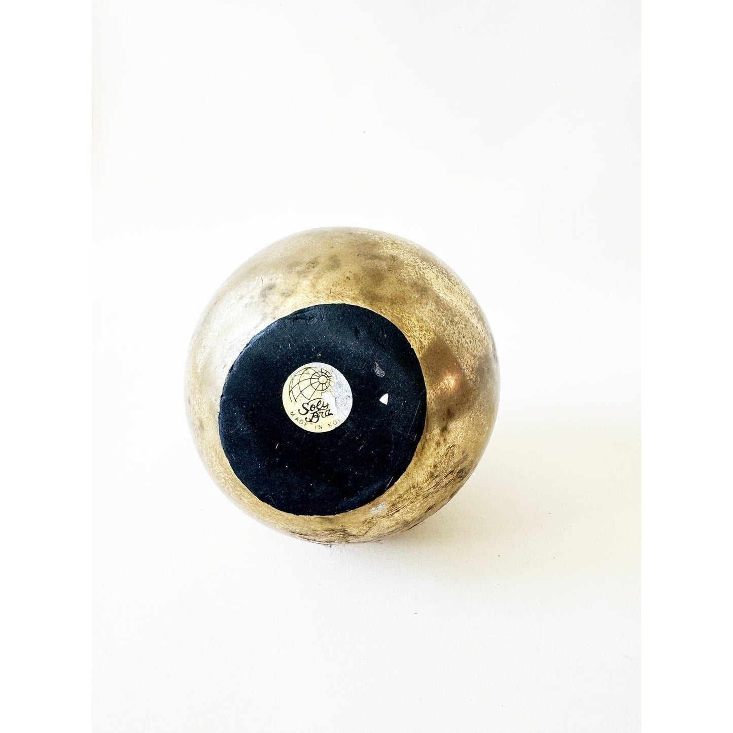 Vintage Brass Apple Paperweight