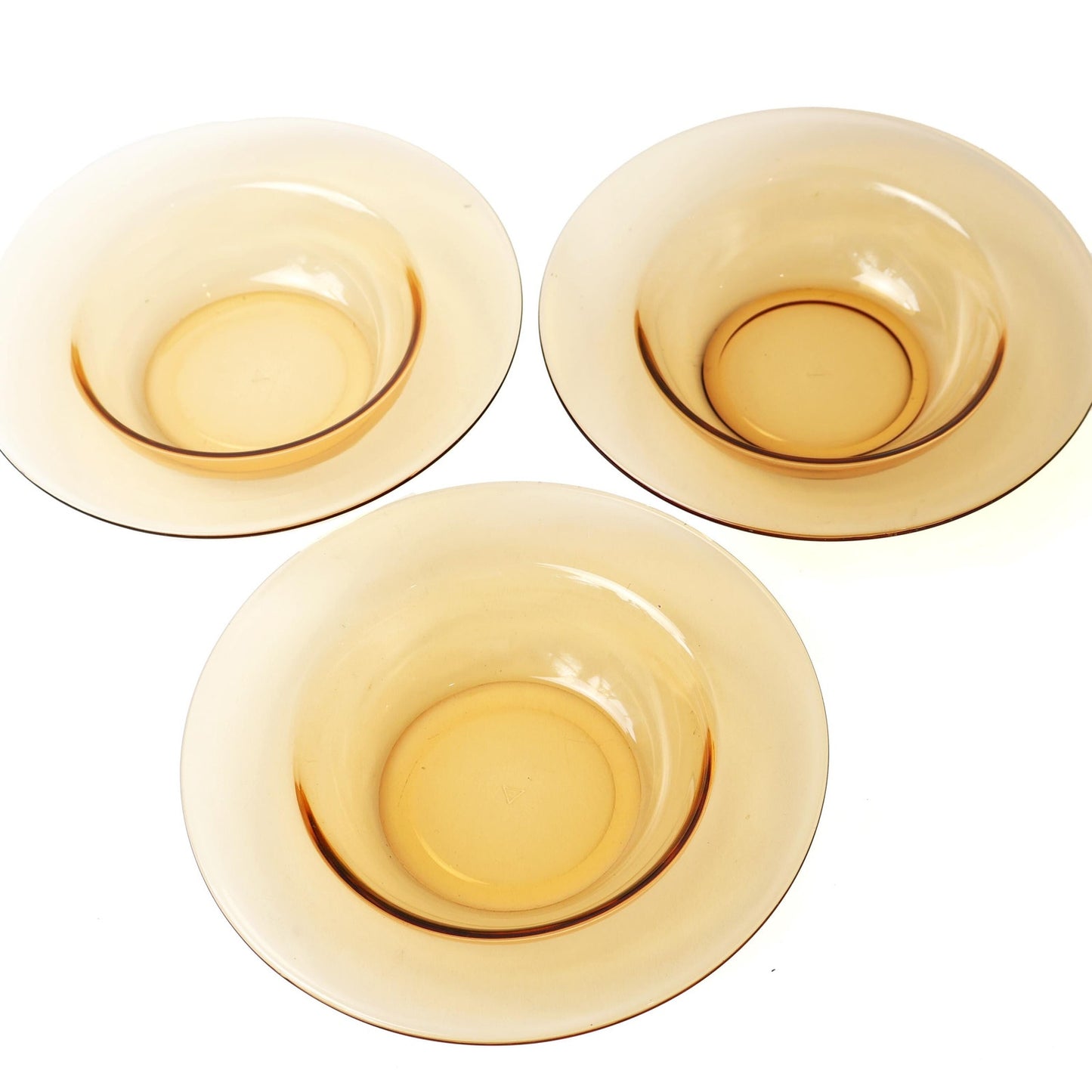 Vintage Yellow Glass Bowls: Set of 3
