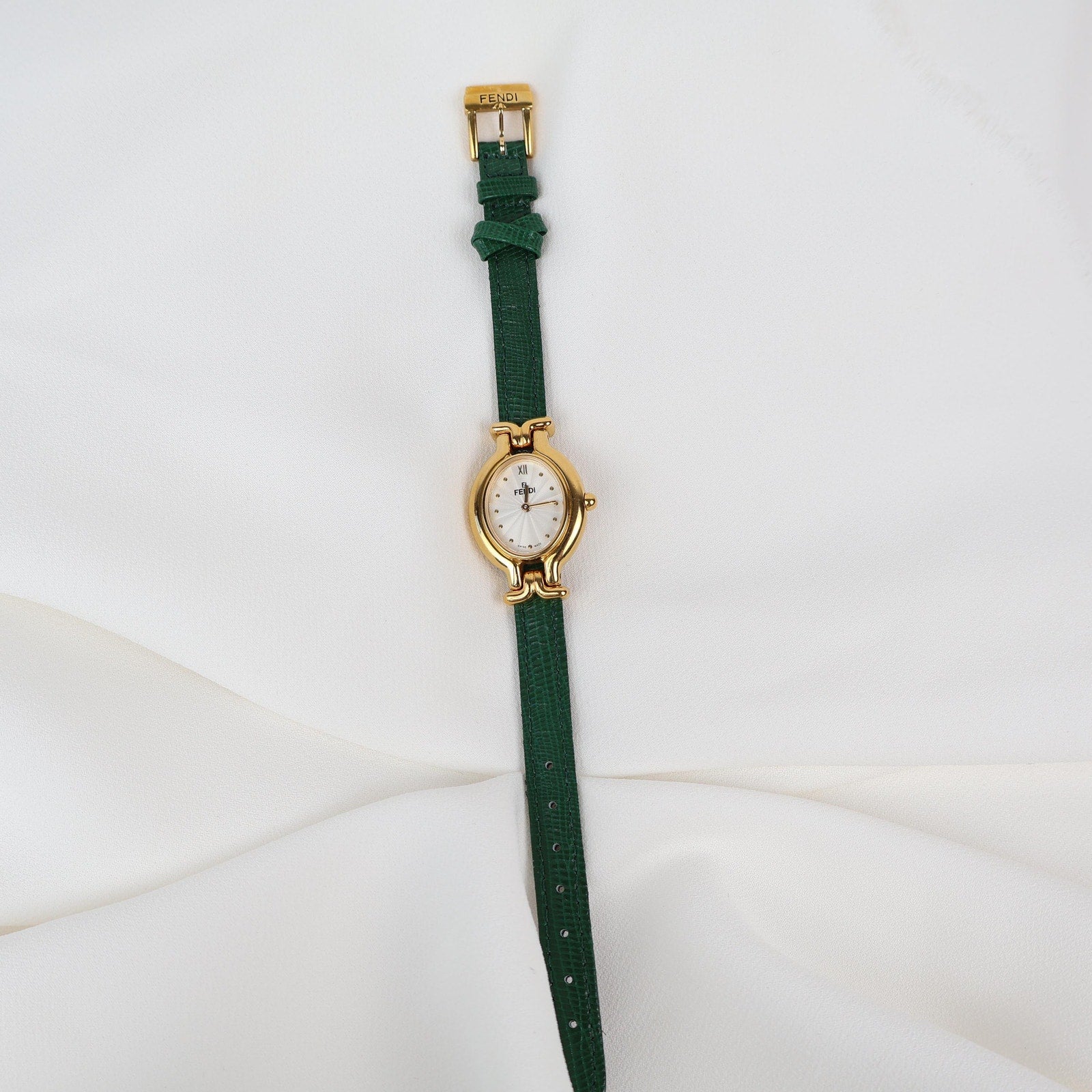 Stunning Vintage Fendi Watch with Interchangeable Leather Straps