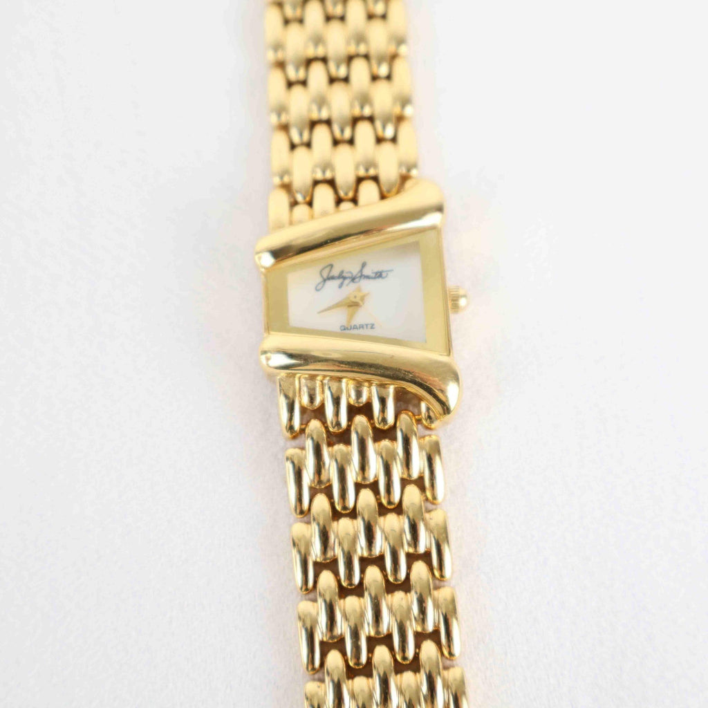 Vintage Jacklyn Smith Watch – Gold Tone Bracelet (Working Battery)