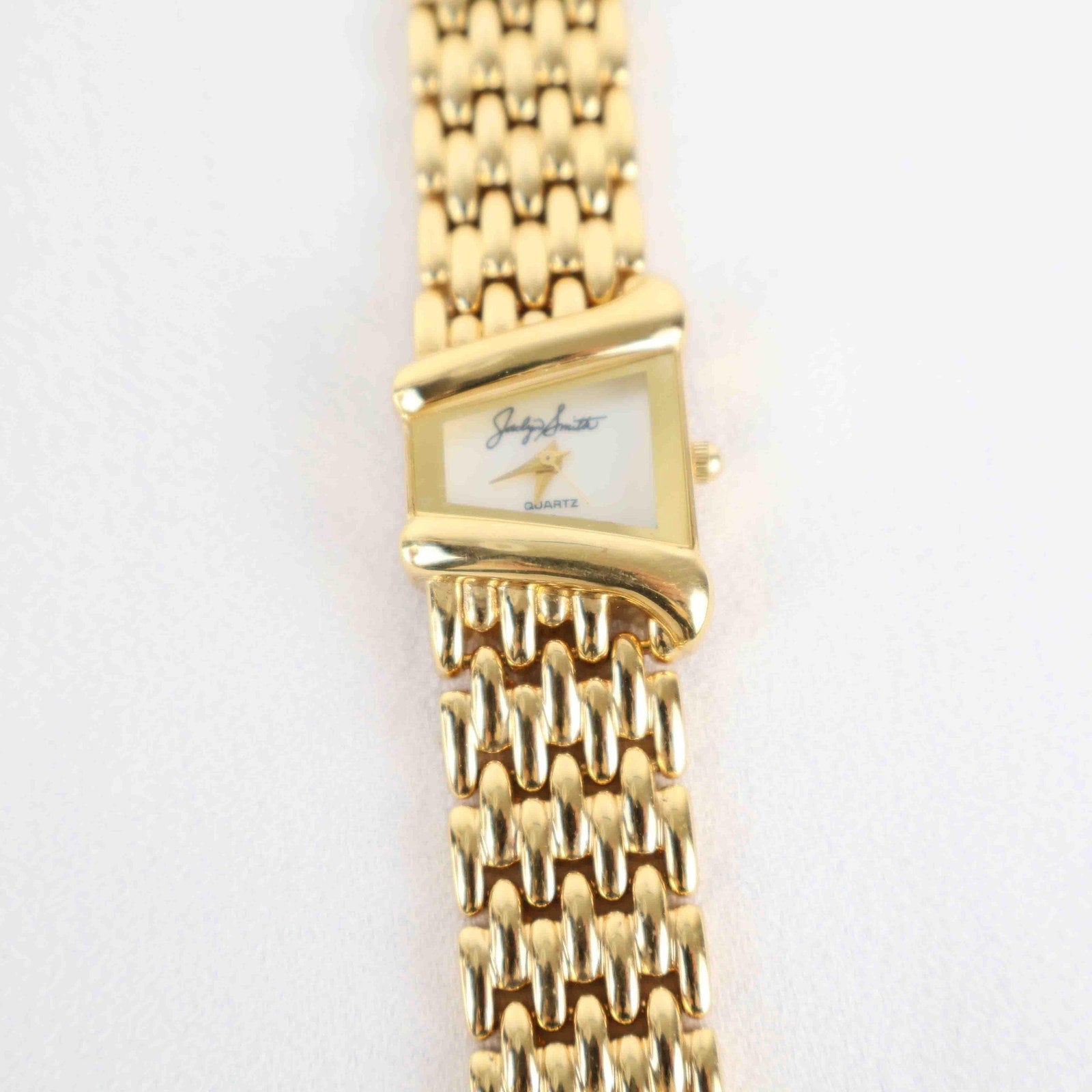 Vintage Jacklyn Smith Watch – Gold Tone Bracelet (Working Battery)