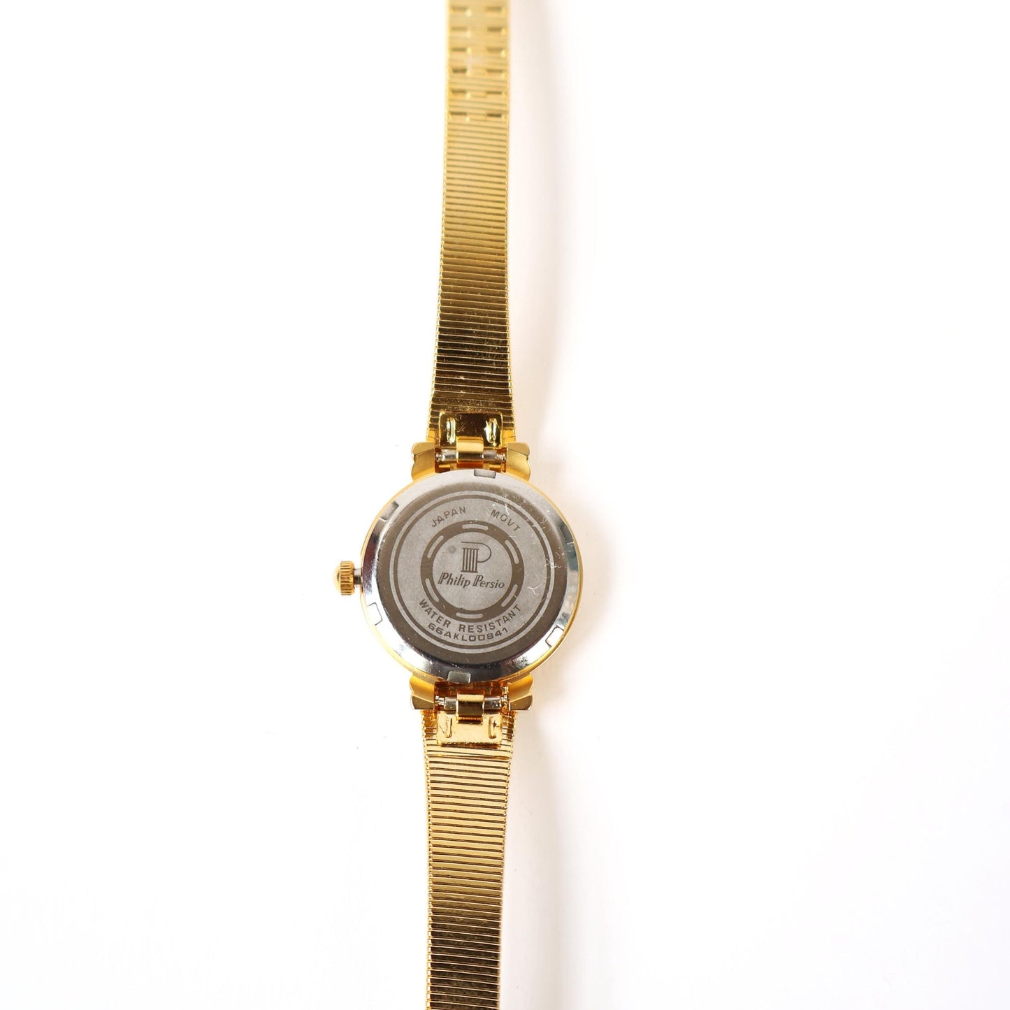 Vintage Gold Watch with Black Round Face | Philip Persio