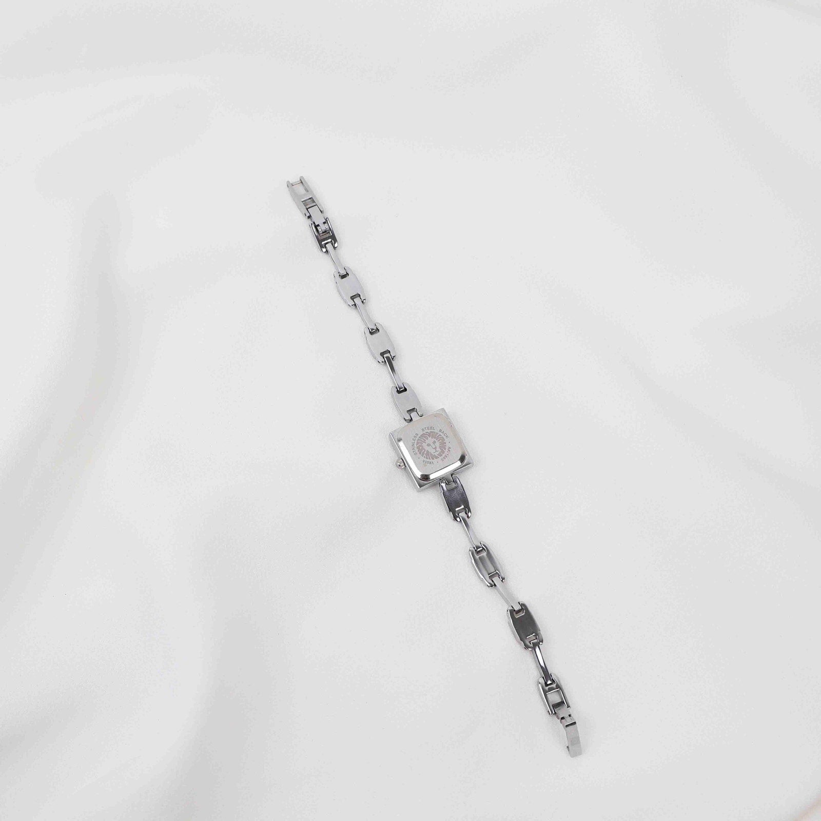 Vintage Anne Klein Square Face Watch – Silver Tone Bracelet (Working Battery)