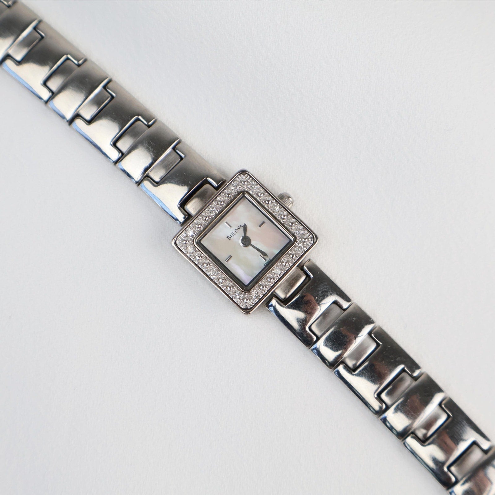 Vintage Bulova Opal Square Face Watch