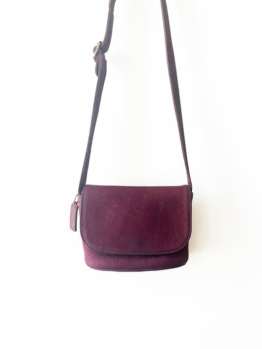 Vintage Coach Sonoma Purple Flap Bag Small #H5B -4946