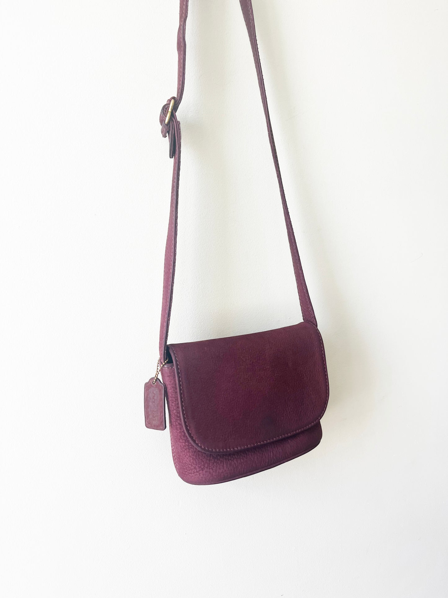Vintage Coach Sonoma Purple Flap Bag Small #H5B -4946
