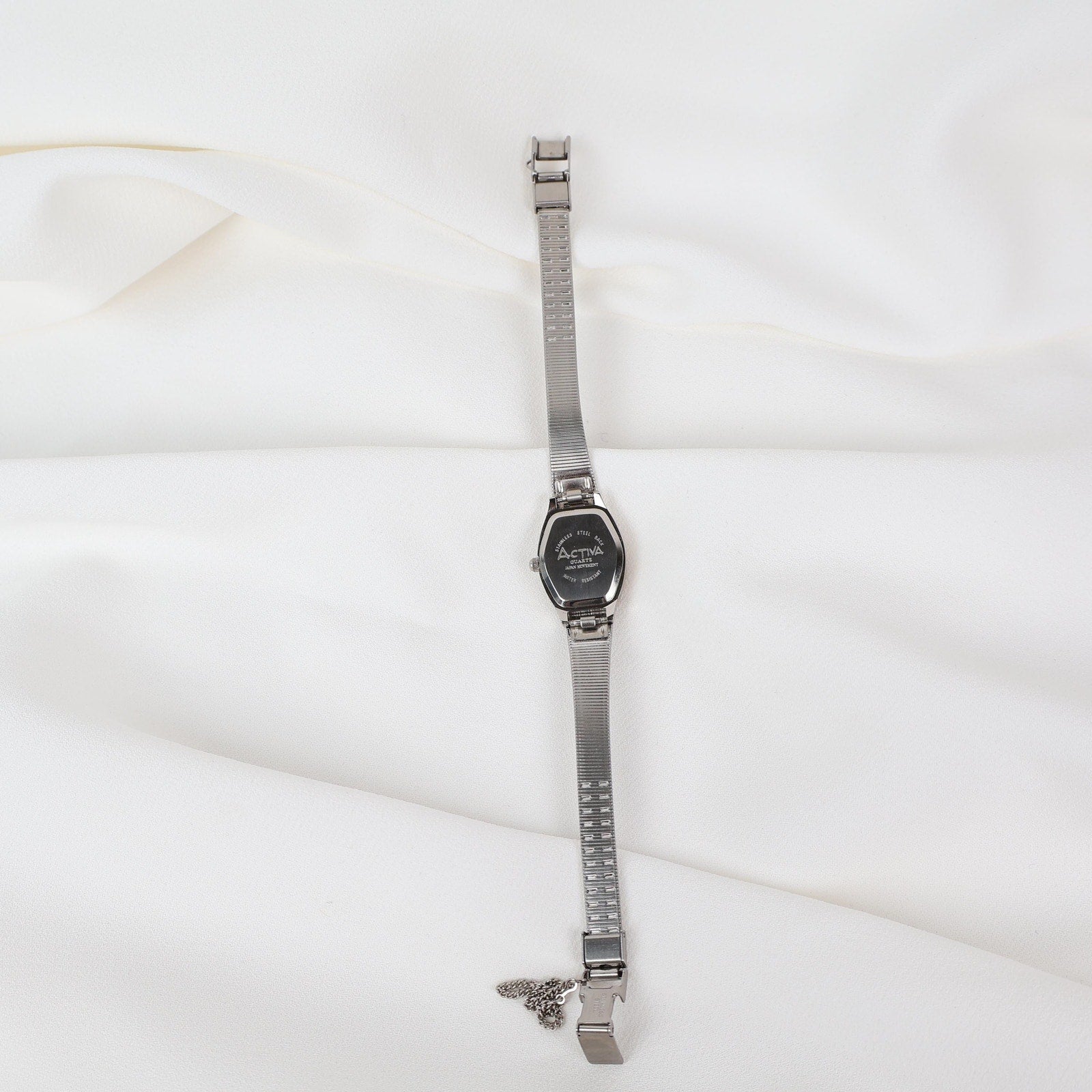 Vintage Activa Silver Tone Quartz Watch