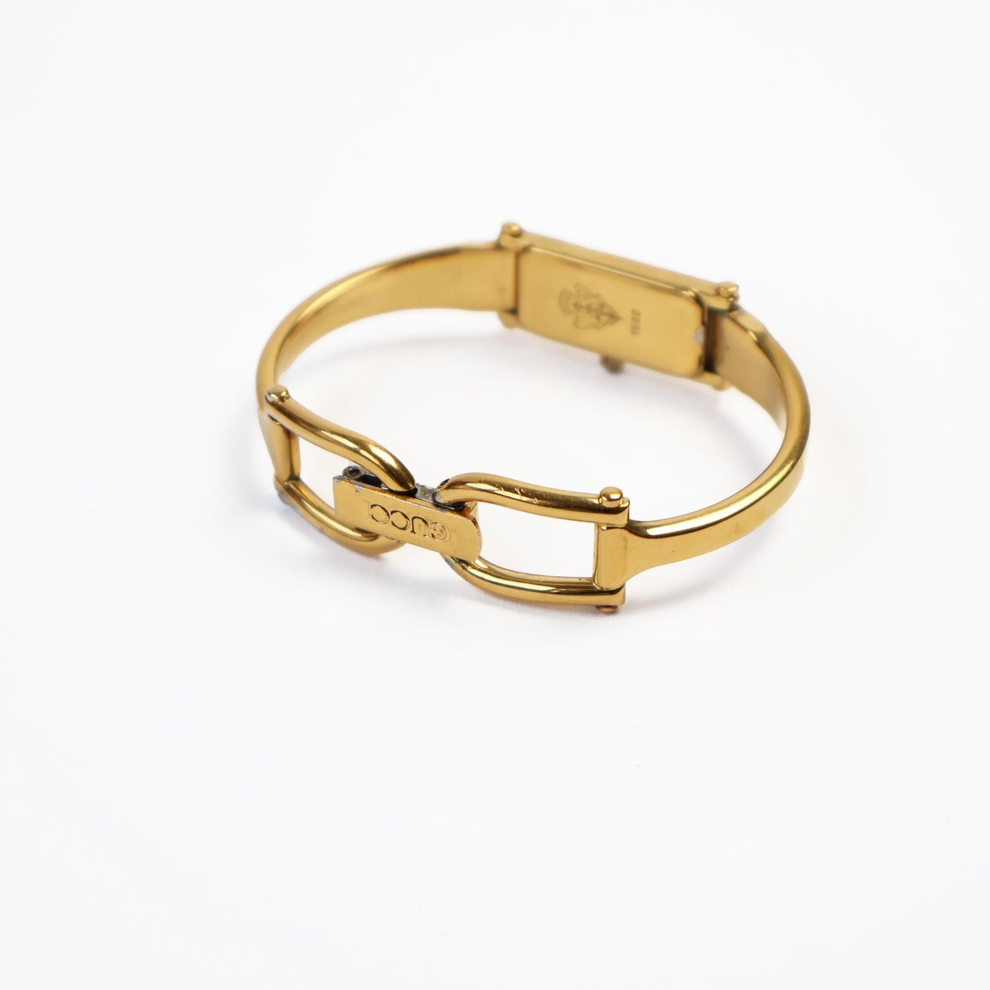 Vintage Gold Toned 1500L Bangle Watch with Mother of Pearl Face | GUCCI