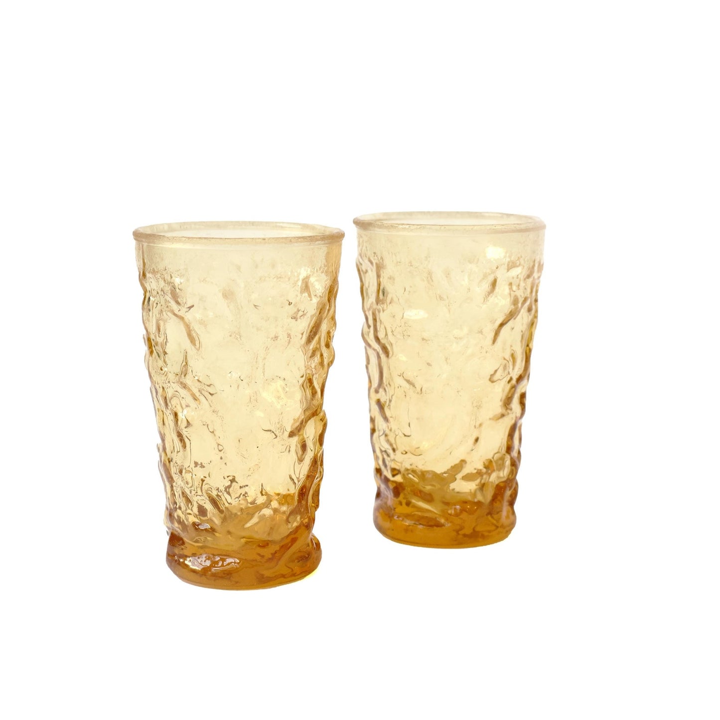 Vintage Yellow Glass Set