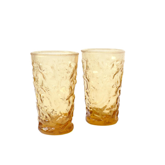 Vintage Yellow Glass Set