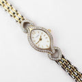 Vintage Carvelle Oval Face Watch – Two Tone Bracelet (Working Battery)