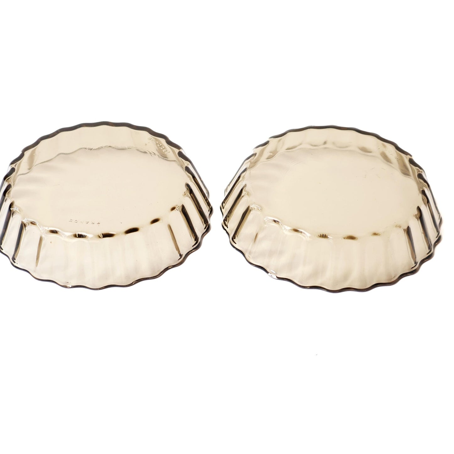 Vintage Brown Glass Bowls: Set of 2