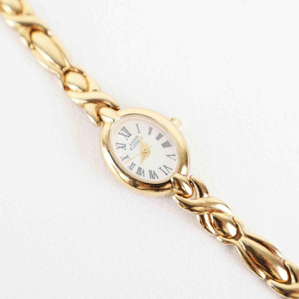 Vintage Seiko Round Face Watch – Gold Tone Rope Style Bracelet (Working Battery)