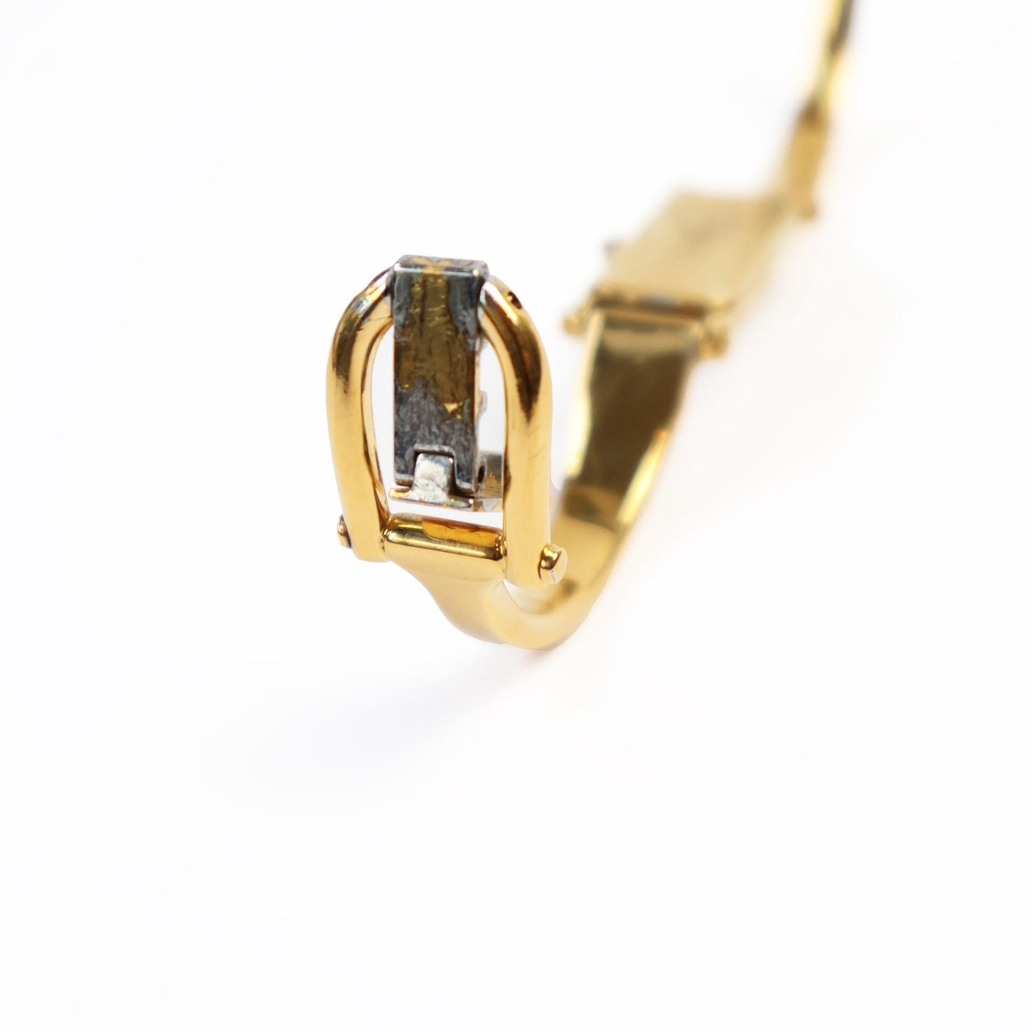 Vintage Gold Toned 1500L Bangle Watch with Mother of Pearl Face | GUCCI