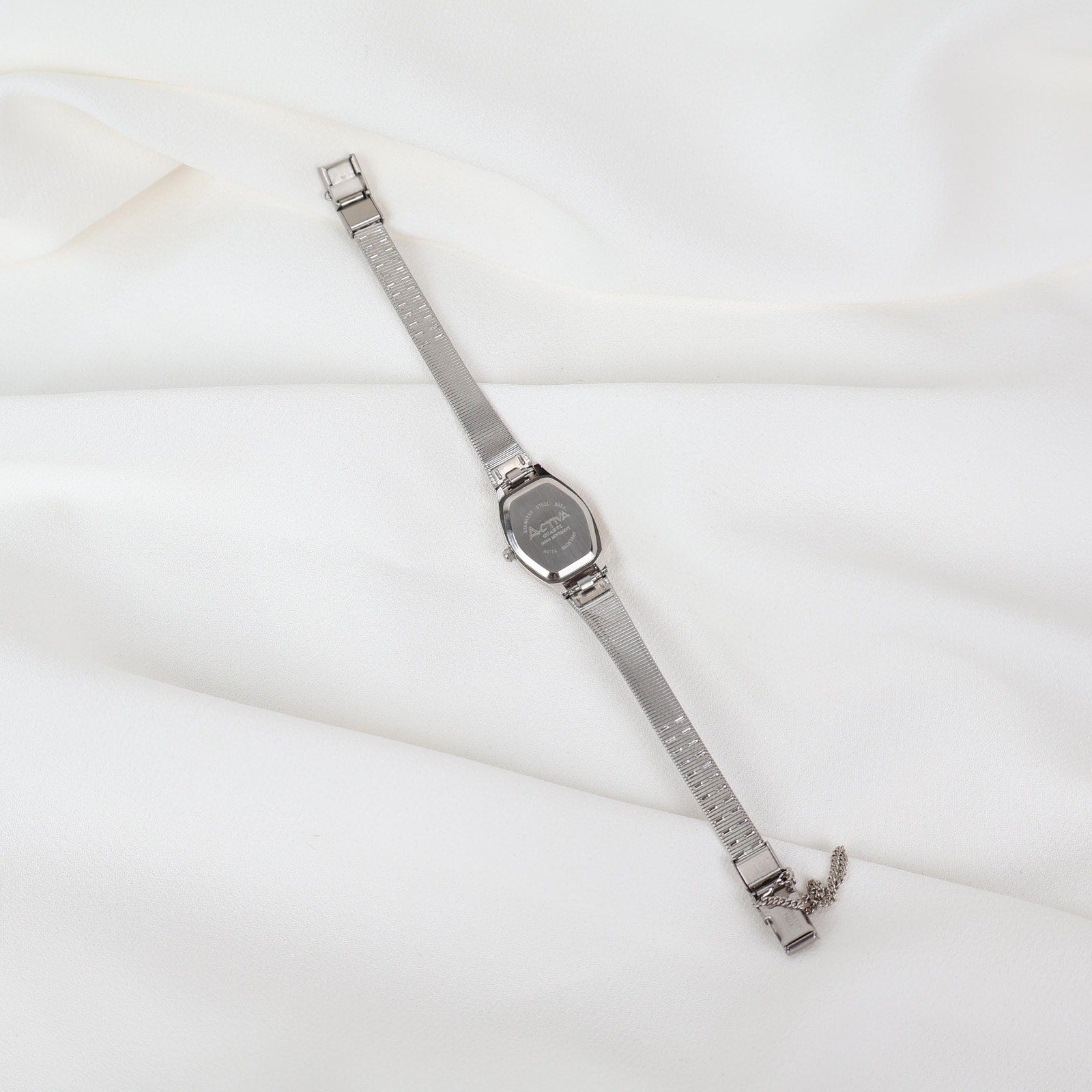 Vintage Activa Silver Tone Quartz Watch