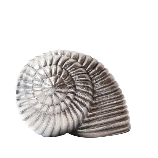 Vintage Large Silver Shell Decor