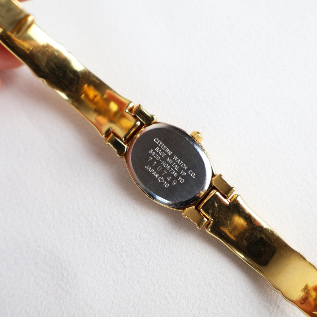 Vintage Black and Gold Citizen Cuff Watch