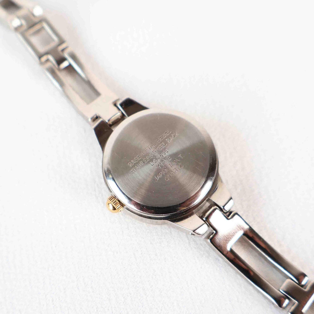 Vintage Two Tone Liz Claiborne Watch with Round Face