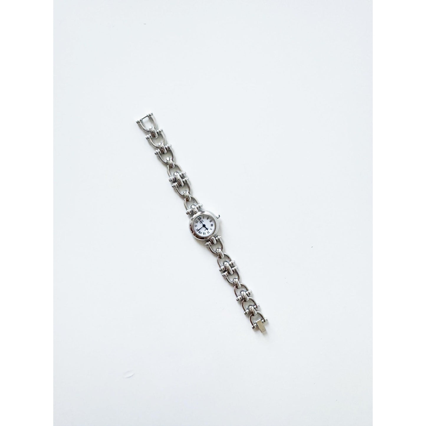 Vintage Silver Watch with Bracelet Band l Anne Klein