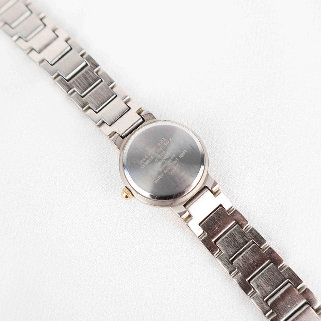 Vintage Anne Klein Circle Face Watch – Two Tone Bracelet (Working Battery)