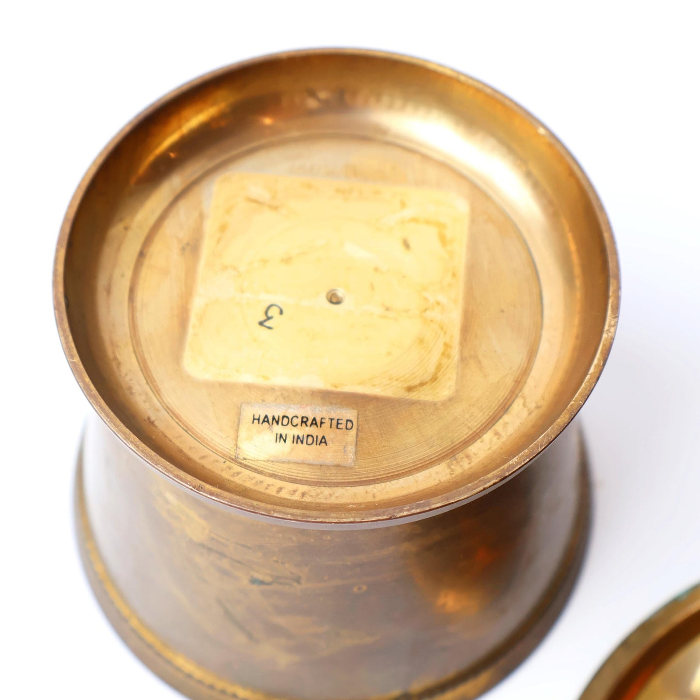 Vintage Brass Tobacco Humidor