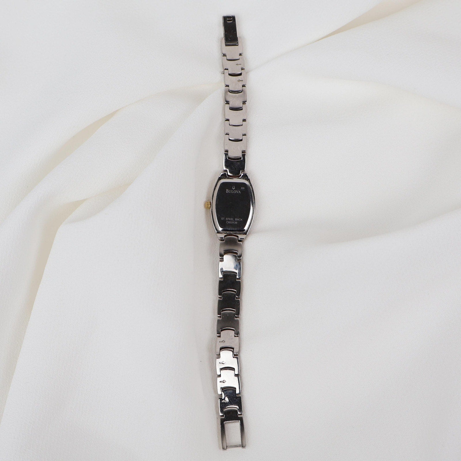 Vintage Two Tone Caravelle by Bulova Watch with Floral Details