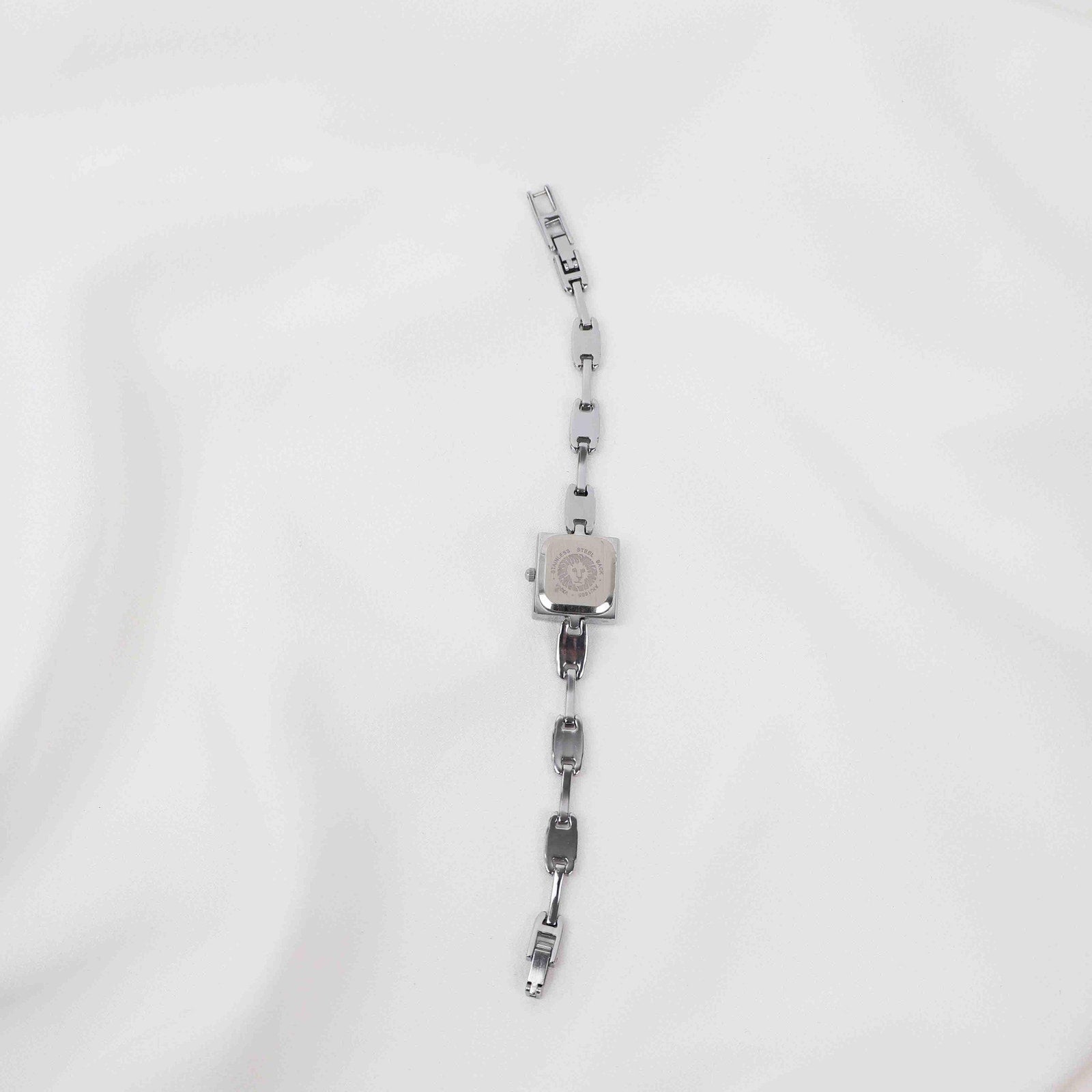 Vintage Anne Klein Square Face Watch – Silver Tone Bracelet (Working Battery)