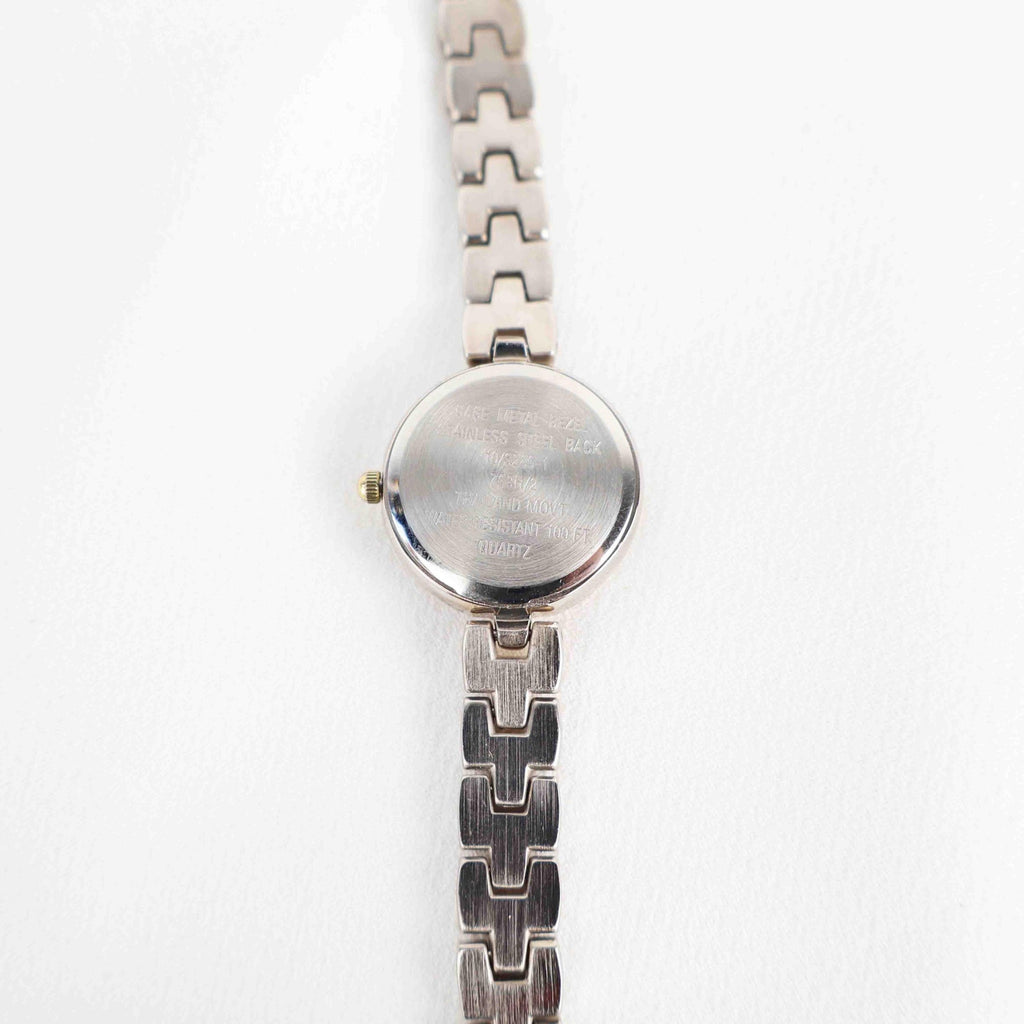 Vintage Anne Klein Circle Face Watch – Two Tone Bracelet (Working Battery)