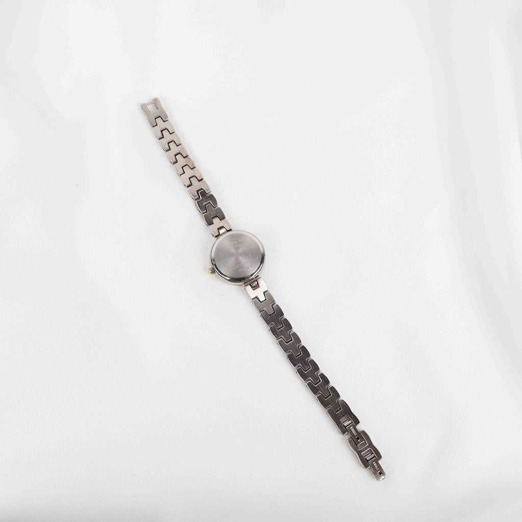 Vintage Anne Klein Circle Face Watch – Two Tone Bracelet (Working Battery)