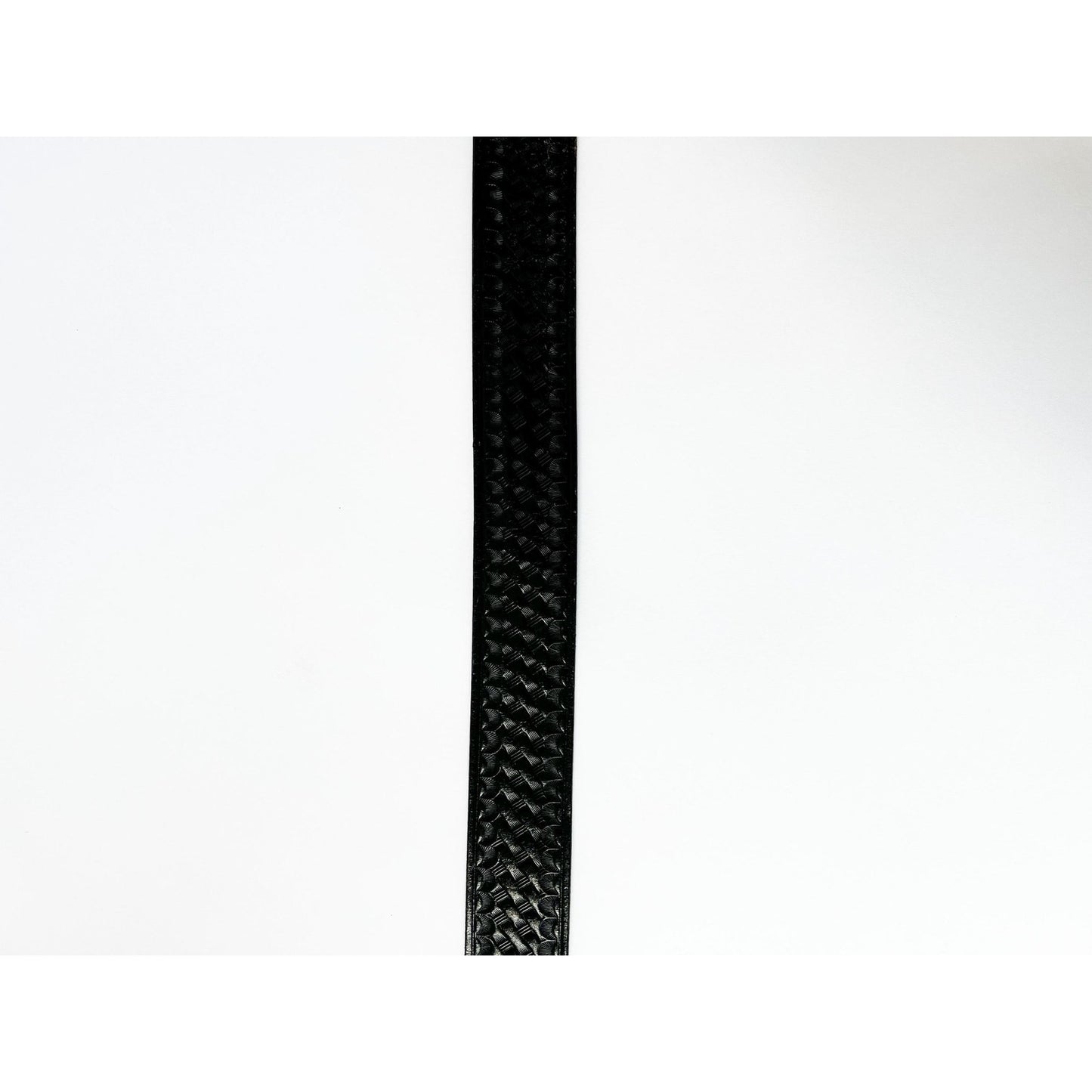 Vintage Black Genuine Leather Texture Embossed Belt