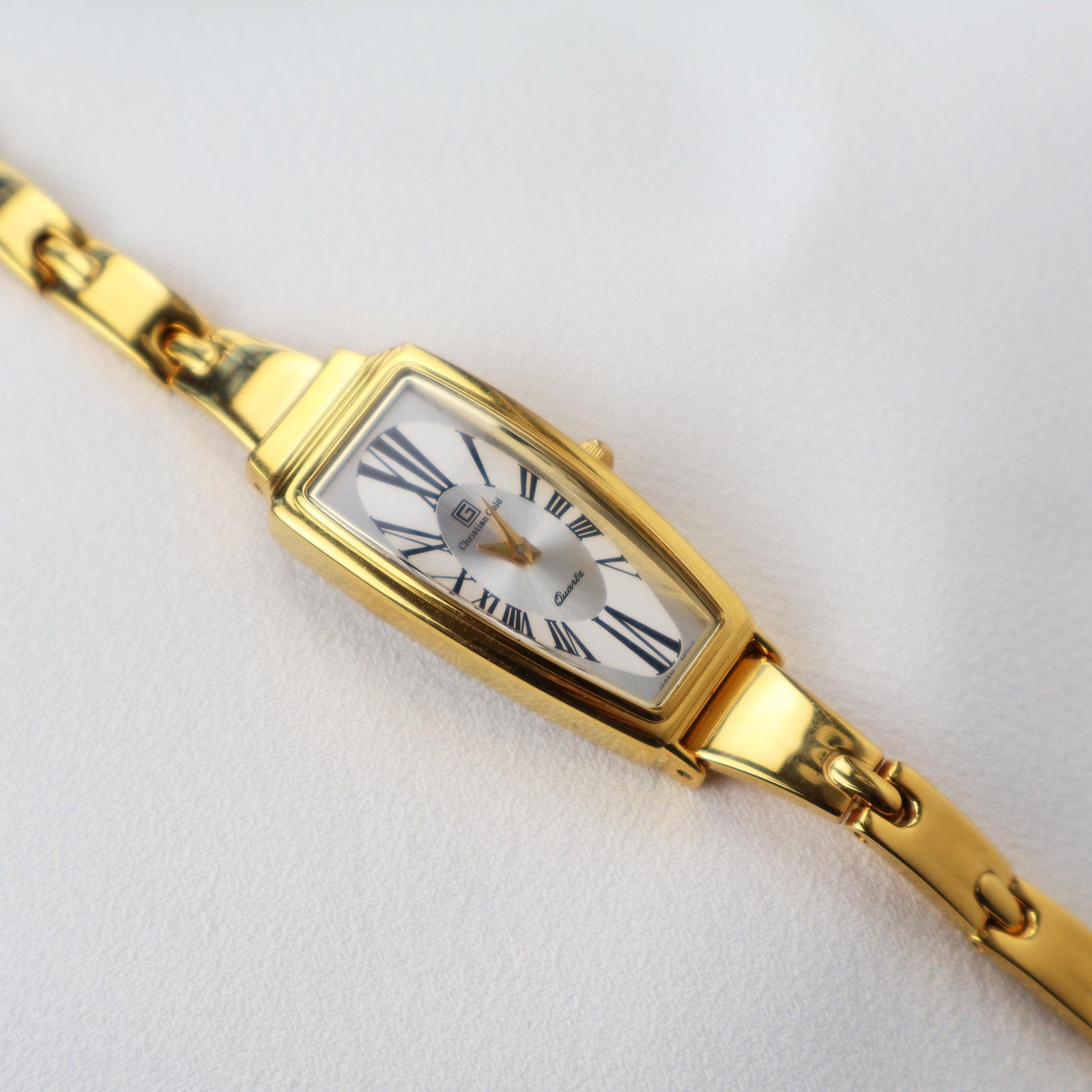 Vintage 18k Gold Plated Christian Gold Watch