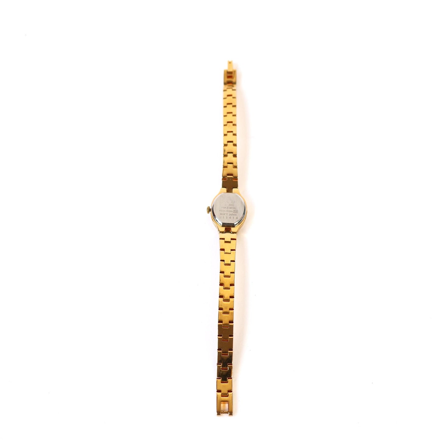 Vintage Gold Watch with Black Square Face | PULSAR