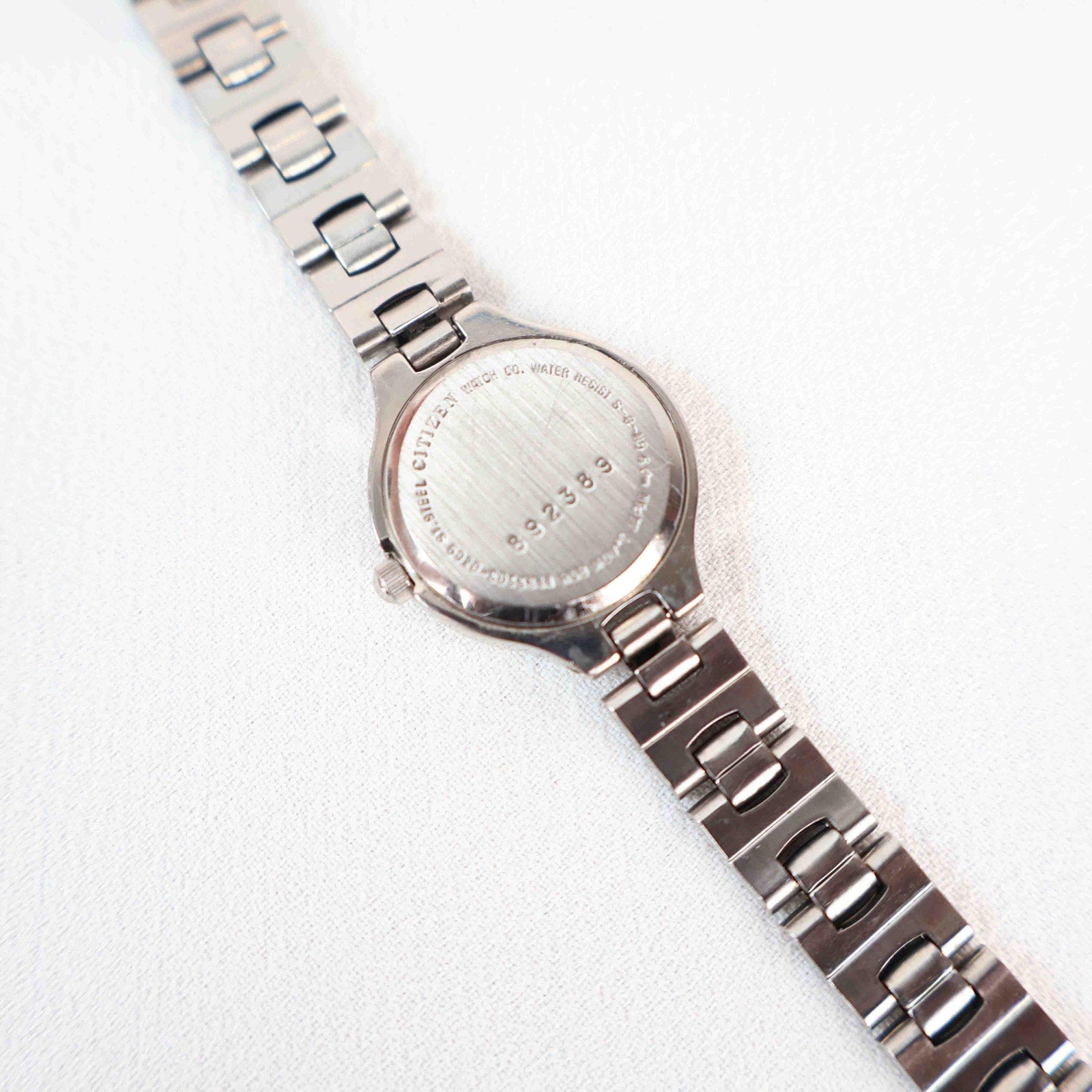 Vintage Silver Citizen Watch with Round Face, Japanese Movement