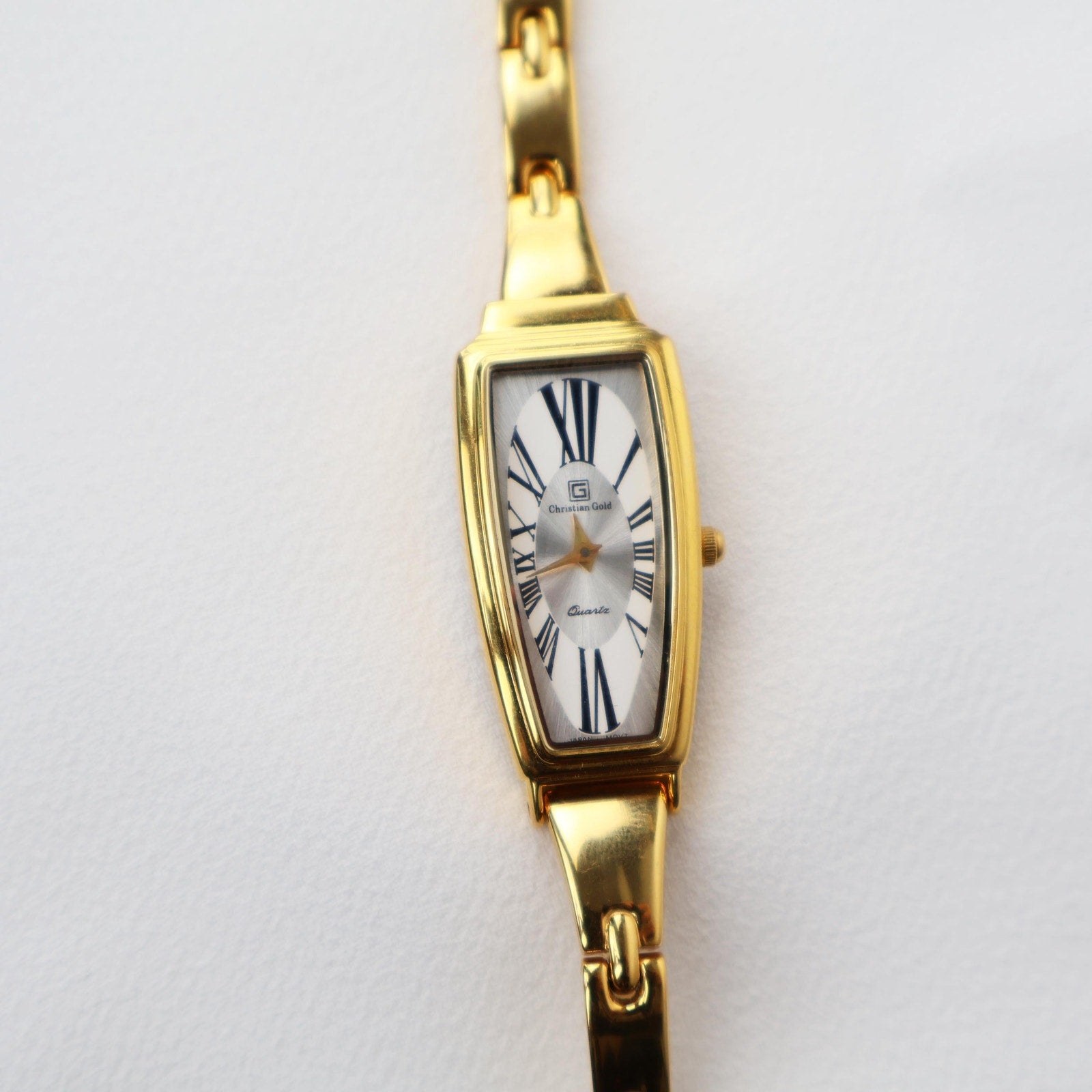 Vintage 18k Gold Plated Christian Gold Watch